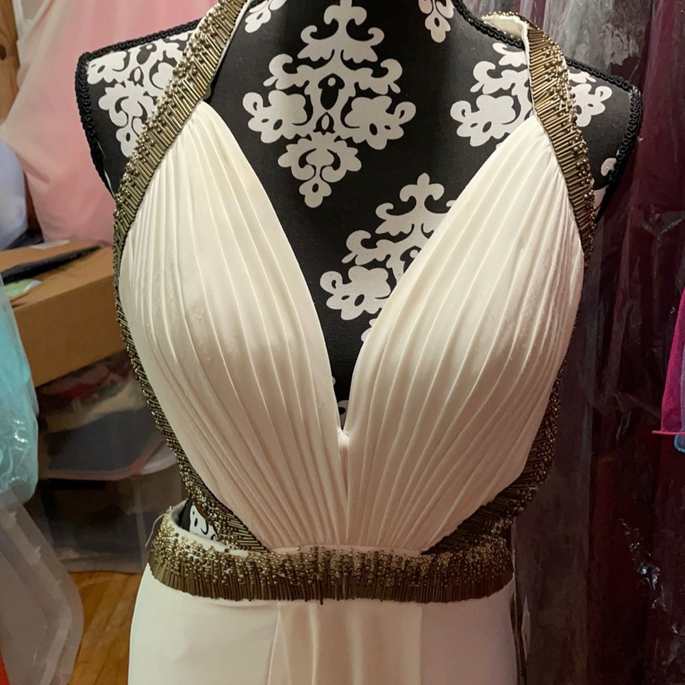 Dress by Xtreme pearl and gold
